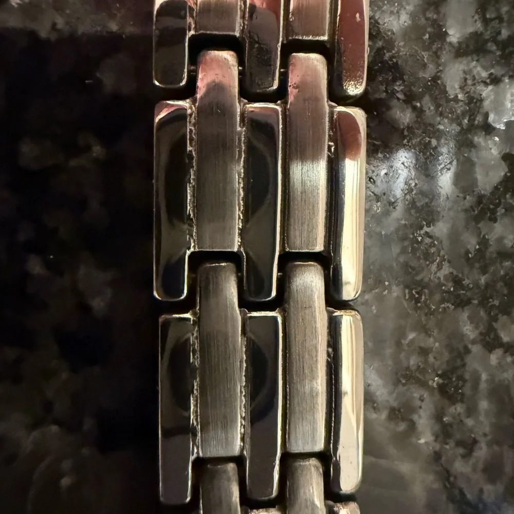 Stainless Steel Silver Link Watch Band Style Bracelet